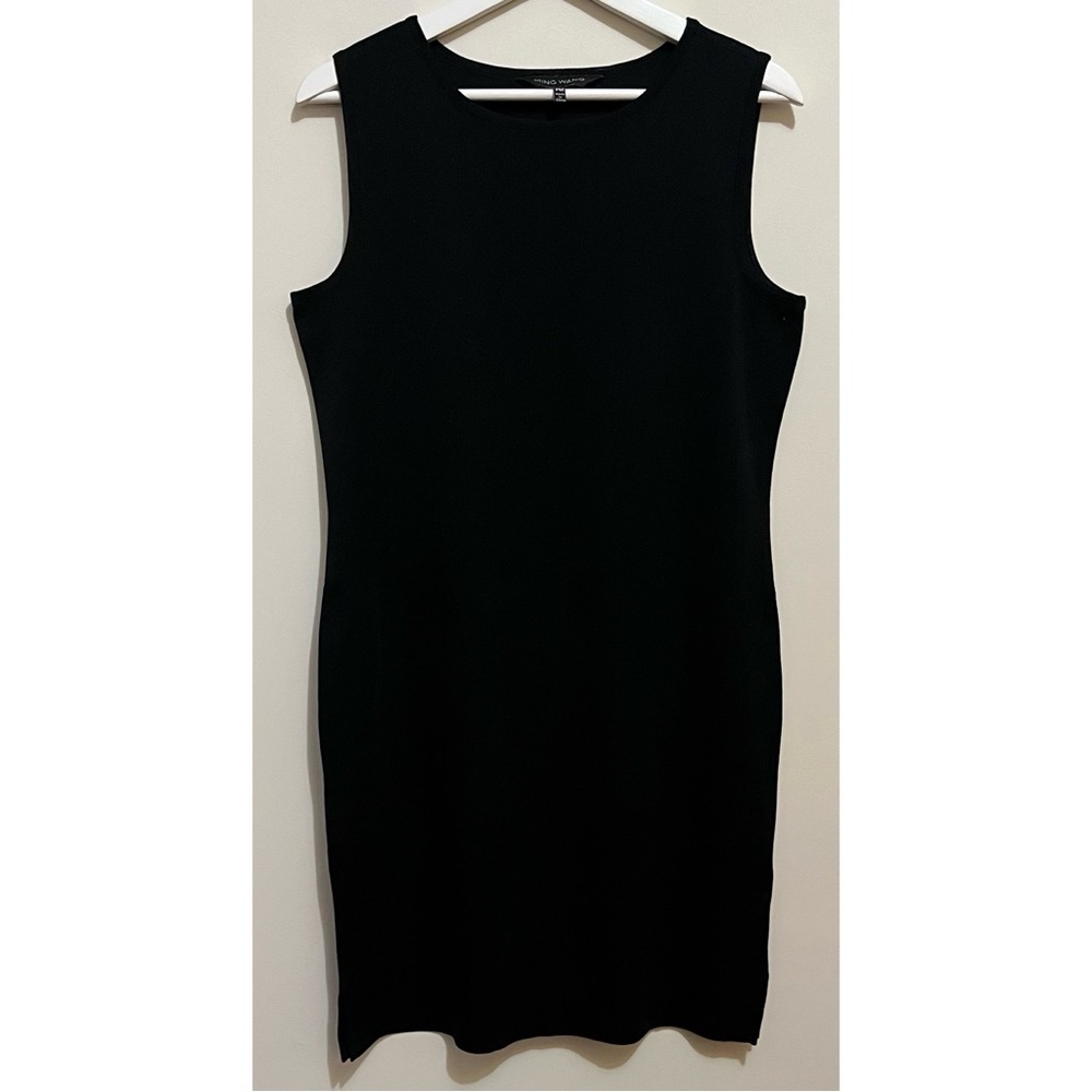 Ming Wang • PM • PETITE Sleeveless Black Knit Dress